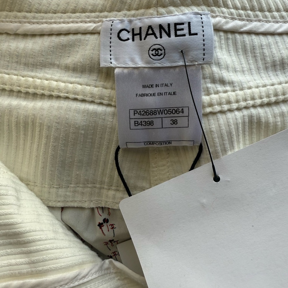 CHANEL Cream Trousers